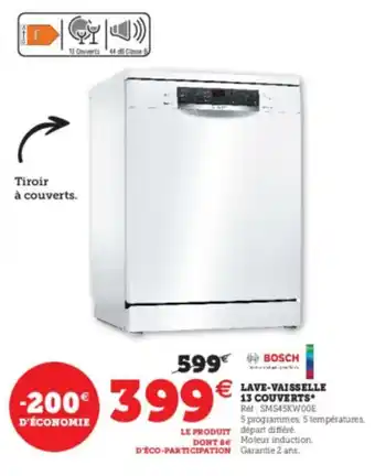 Super U Lave-Vaisselle 13 Couverts offre