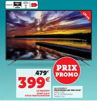 Super U Téléviseur Led UHD 4K 55 offre
