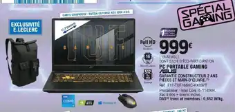 E.Leclerc PC Portable Gaming offre