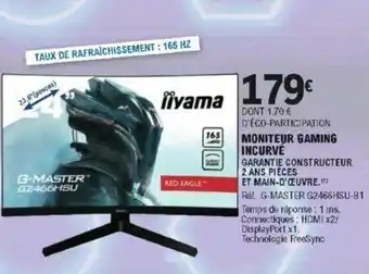 E.Leclerc Moniteur Gaming Incurvé offre