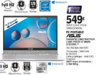 E.Leclerc PC Portable Asus offre