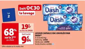 DASH LESSIVE CAPSULE 2 EN 1 ENVOLÉE D'AIR(1)