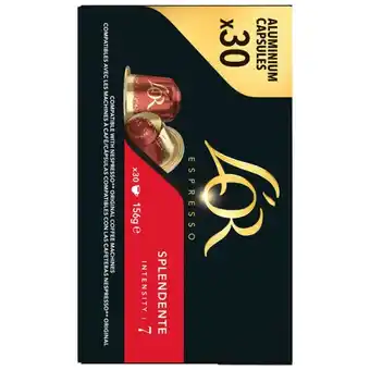 Auchan Capsules Café Espresso Splendente L'or offre