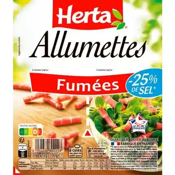 Auchan Allumettes Fumées Herta offre