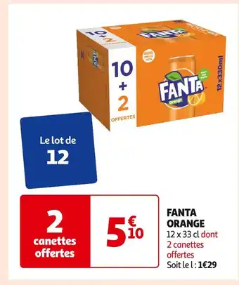 Auchan Supermarché FANTA FANTA ORANGE offre