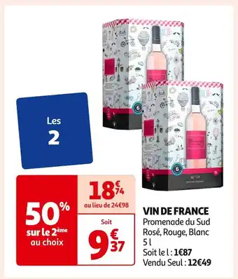 Auchan Supermarché VIN DE FRANCE offre