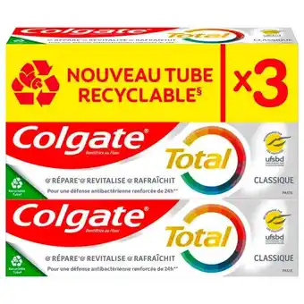 Auchan Dentifrice Colgate Total offre