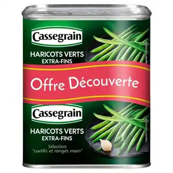 Auchan Haricots Verts Extra Fins Cassegrain offre