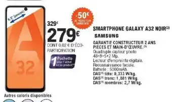 E.Leclerc Smartphone Galaxy A32 Noir offre