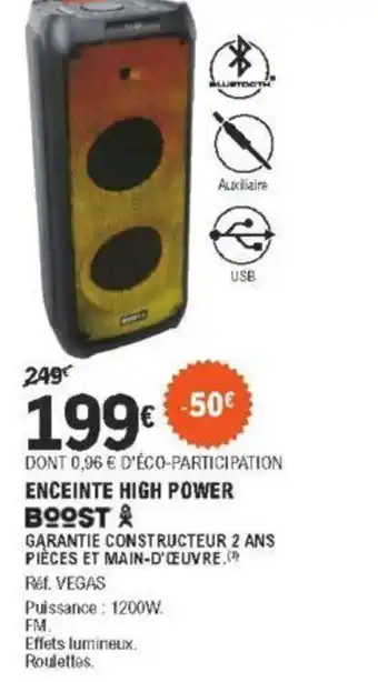 E.Leclerc Enceinte High Power offre