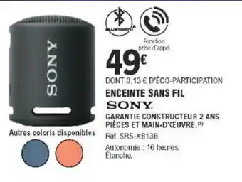 E.Leclerc Enceinte Sans Fil offre