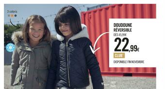 Orchestra Doudoune réversible offre
