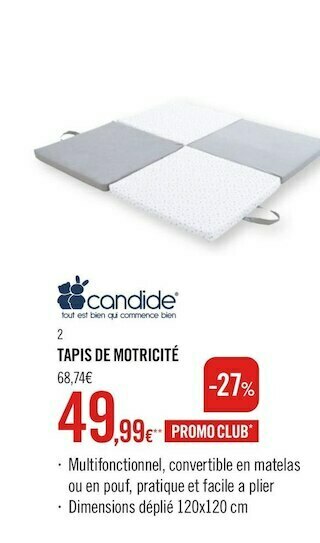 Orchestra Candide tapis de motricité offre