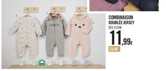 Jersey combinaison doublée jersey