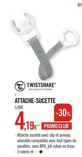 Twist shake attache-sucette