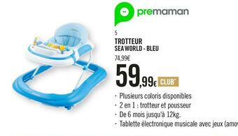 Orchestra Premaman trotteur sea world - bleu offre