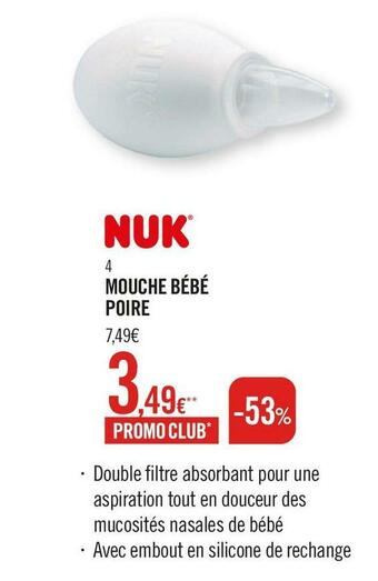 Nuk mouche bébé poire