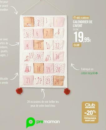 Prémaman calendrier de l’avent