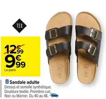 Carrefour Sandale adulte offre