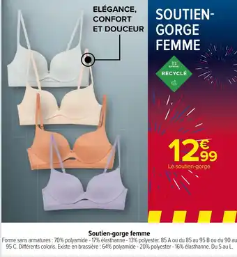 Carrefour Soutien-gorge femme offre