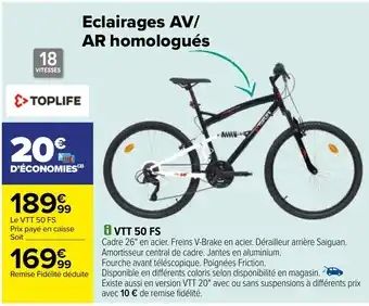 Carrefour VTT 50 FS offre