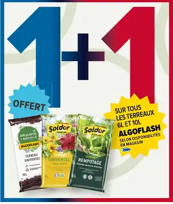 Carrefour SUR TOUS LES TERREAUX 6L ET 10L ALGOFLASH offre