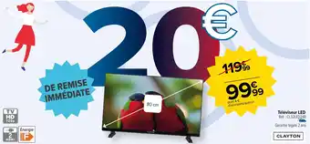 Carrefour Téléviseur LED Réf. CL32LED24B offre