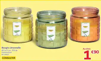 Gifi Bougie citronnelle offre