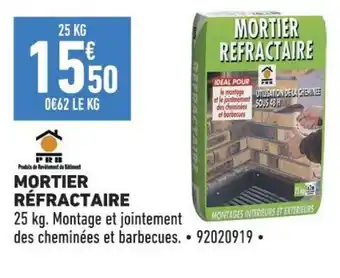 Brico Cash MORTIER RÉFRACTAIRE offre