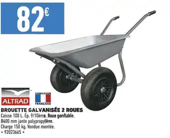 Brico Cash BROUETTE GALVANISÉE 2 ROUES offre