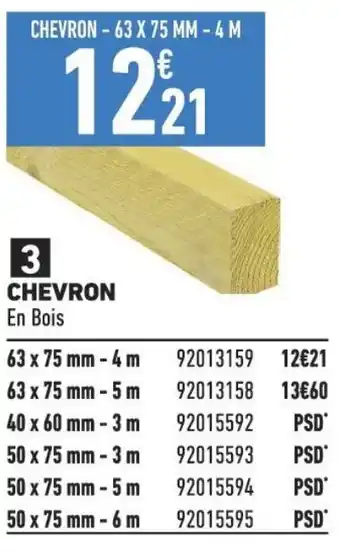 CHEVRON - 63 X 75 MM - 4 M