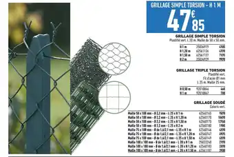 Brico Cash GRILLAGE SIMPLE TORSION offre