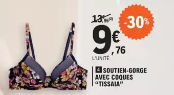 E.Leclerc SOUTIEN-GORGE AVEC COQUES "TISSAIA" offre