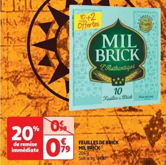 Auchan FEUILLES DE BRICK MIL BRICK offre