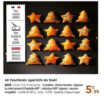 40 Feuilletés Apéritifs de Noel
