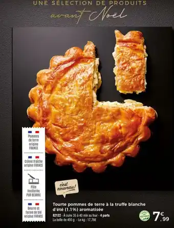 Thiriet Tourte pommes de terre à la truffe blanche offre