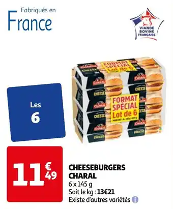 Auchan CHEESEBURGERS CHARAL offre