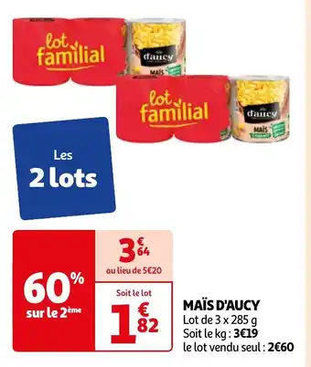 Auchan MAÏS D'AUCY offre