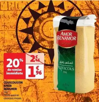 Auchan Amor benamor - couscous fin offre