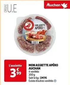 Auchan Auchan - mon assiette apéro offre