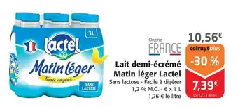Colruyt Lactel - lait demi-écrémé matin leger offre