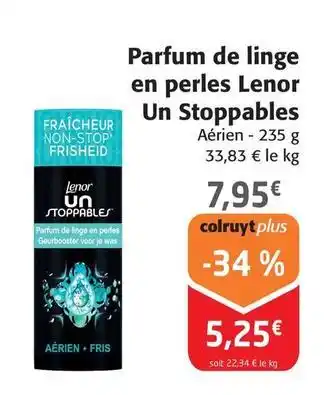 Colruyt Lenor - parfum de linge en perles un stoppables offre