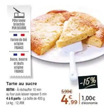 Thiriet Tarte au sucre offre