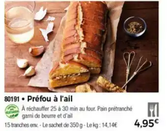 Thiriet Prèfou a L'Ail offre