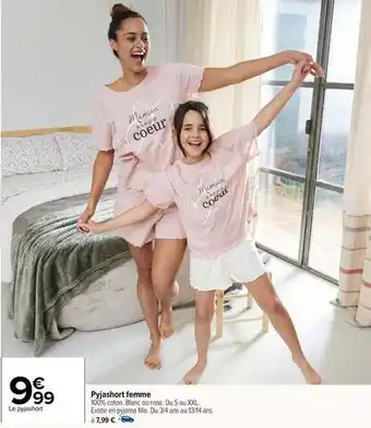 Carrefour Drive Pyjashort femme offre