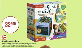 Géant Casino Clementoni mon cube des jeux offre