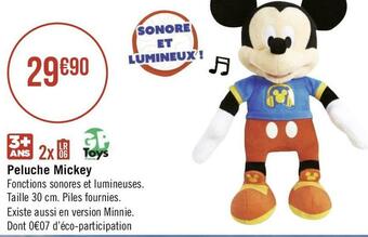 Géant Casino Peluche mickey offre