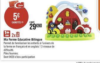 Géant Casino Ma ferme educative bilingue offre