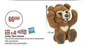 Hasbro cubby l’ours curieux