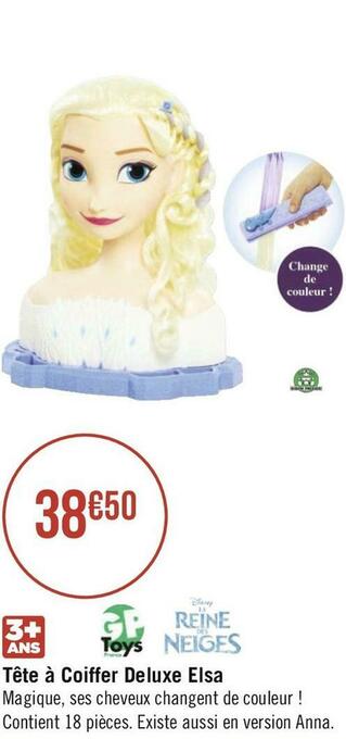 Tête à coiffer deluxe elsa